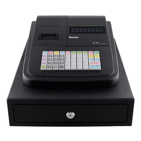 SAM4S ER-180UDL Basic Cash Register with Thermal Printer/Large Drawer-30965