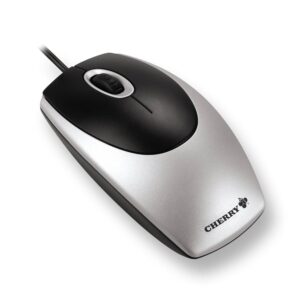 Cherry M5410 Optical Wheel Mouse Corded USB Bl/Sil CHM5410-UK