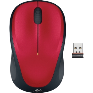 Logitech Wireless Mouse M235 - Red-0