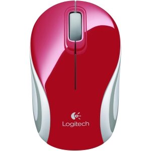 Logitech M187 Wireless Mini Mouse - Red-0