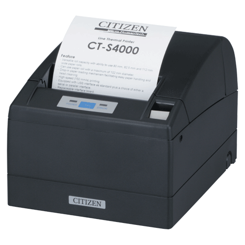 CITIZEN CTS-4000 4" Thermal Printer USB/Ethernet I/F Black-0