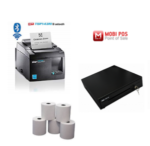 MobiPOS Bundle - Star TSP143III Bluetooth Printer,Cash Drawer & Paper Rolls