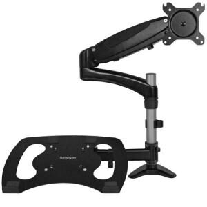 Startech Single-Monitor Arm With Laptop Stand