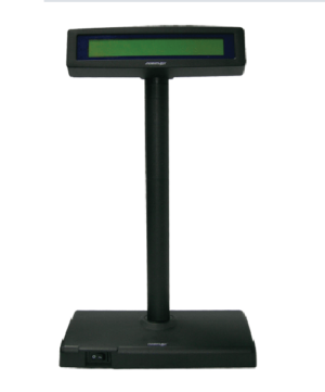 Posiflex Pole Display PD 300 2x20 LCD with Stand & PS USB Black-0