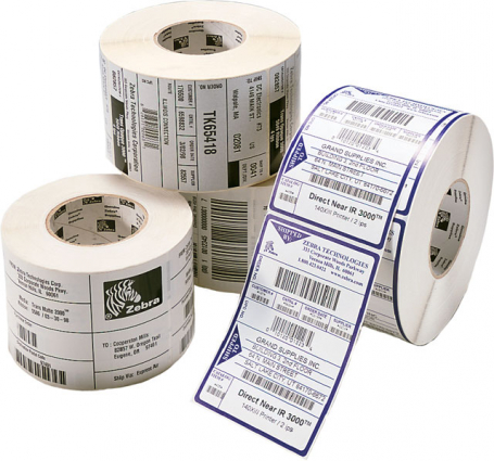 Zebra 3" X 2" X 1" (C) Direct Thermal Z-Perform 2000D 1240Lpr 6 Rolls Carton-0