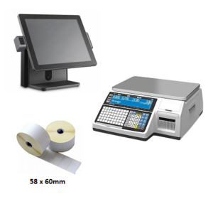 Probus POS Bundle- POS Terminal, Weighing Scale & Labels for Scale-0