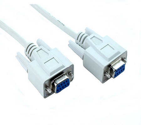 Printer Cable RS232 DB09F/DB09F Null/Modem 2M White-0