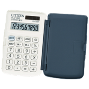 Citizen SLD366 10 Digit Pocket Calculator White-0