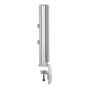 Atdec Systema 400mm Post with Desk Clamp Silver White-0