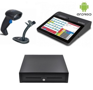 Bundle - Probus PT-66800A Android AIO POS System, Scanner & Drawer (Software Included)-0