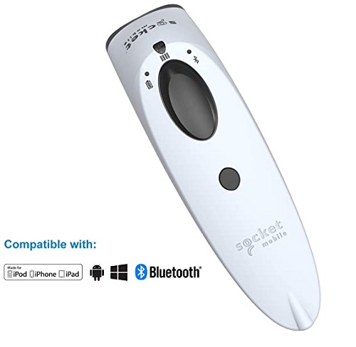 Socket Mobile S740 2D Barcode Scanner Bluetooth White-31049