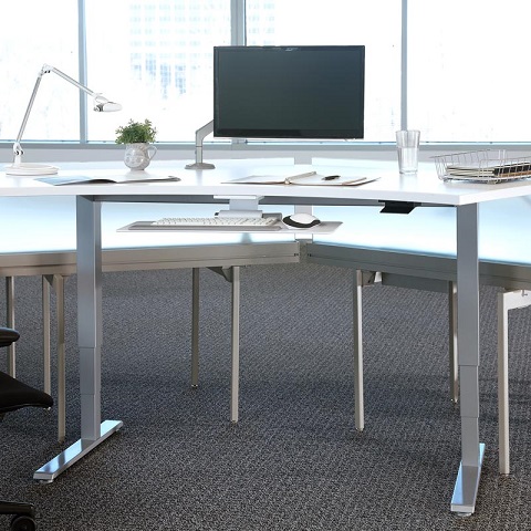 Humanscale Float Table Base Only 1500- 600 White-31239