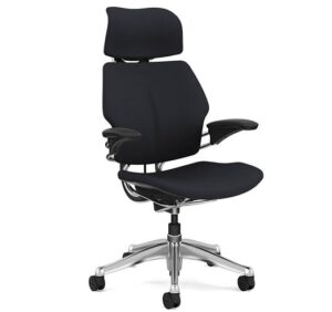 Humanscale Chair Freedom Headrest Arms Oxygen Graphite-0