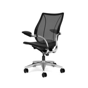 Humanscale Chair Liberty Adjustable Arms Mesh Oxygen Aluminum Black-0