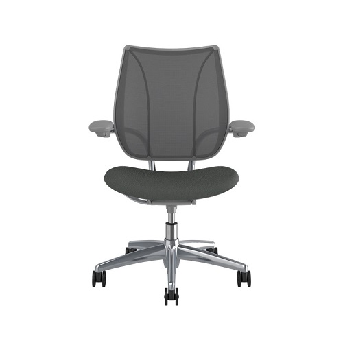 Humanscale Chair Liberty Adjustable Arms Catena Mesh Oxygen Aluminium Frame-0