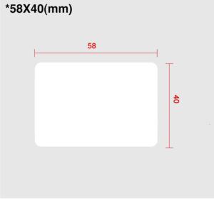 CAS LS-5840 Thermal Label Rolls Plain 58x40mm (30 Rolls Per Box)-0