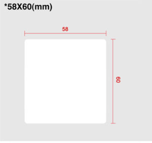 CAS LS-5860 Thermal Label Rolls Plain 58x60mm (30 Rolls Per Box)-0
