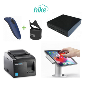 Hike iPad POS Bundle- IPAD Stand, Cash Drawer, Receipt Printer and Barcode Scanner-0
