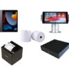 Apple iPad POS Bundle For Retail - Apple IPAD 10.2 Wifi/4G 64GB 9Th, Tablet Stand, Cash Drawer, Receipt Printer, Paper Rolls-0