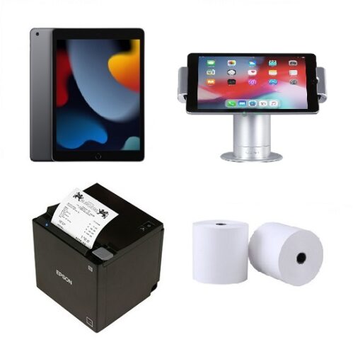 Apple iPad POS Bundle For Retail - Apple iPad 10.2 Tablet, Stand, Receipt Printer & Paper Rolls-0