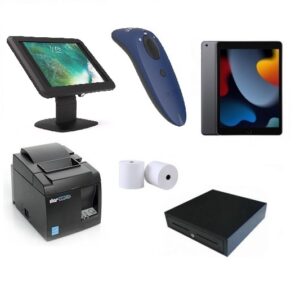 Apple iPad POS Bundle For Retail - Apple iPad 10.2 Tablet, Stand, Receipt Printer, Cash Drawer, Barcode Scanner & Paper Rolls-0