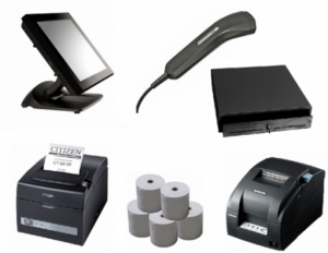 POS Bundle For Hospitality - Posiflex XT3815 POS Terminal, Receipt Printer, Receipt Printer Paper Rolls, Cash Drawer, Barcode Scanner, Kitchen Printer & Kitchen Printer Paper Rolls-0
