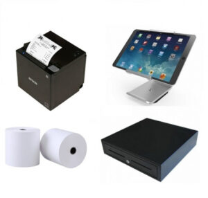 Apple iPad POS Bundle For Retail - Apple iPAD 10.2 Wifi/4G 64GB 9Th Gen, iPad Stand, Receipt Printer, Cash Drawer, Paper Rolls-0