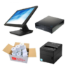 POS Bundle For Takeaways Shop - Element 455 15" Inch POS Terminal, Receipt Printer, Cash Drawer, Paper Rolls-0