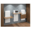 Ergotron Workfit Elevate Wall Desk Snow/Maple-32456