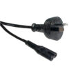 Generic Cable Power Cord Figure Of 8 2M Black-0