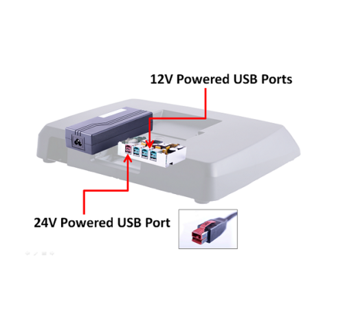 POSIFLEX Gen 8 Base with Powered USB ports & 150W Power Supply -0