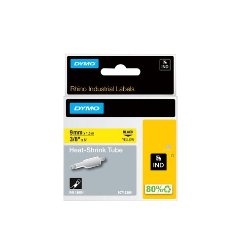 Dymo 18056 Wire & Cable Rectangle Thermal Transfer Label Yellow-33224