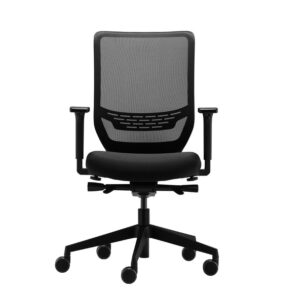 Ergotron Task Chair Adjustable Seat 410 mm to 520 mm High - Graphite Black Fabric Seat -0