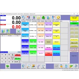 Control Pro Software screen