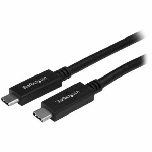 StarTech.com USB C Cable - 3 ft / 1m - USB 3.1 (10 Gbps) - 4K - USB-IF - Charge and Sync - USB Type C to Type C Cable - USB Type C Cable - Connect USB C