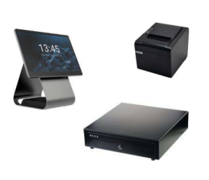 LANDI C20SE, ANDROID 13, 4GB+32GB, SINGLE DISPLAY 15" + 10" PREMIUM CFD + NEXA PX610II 80MM THERMAL RECEIPT PRINTER + NEXA CB910 DRW BLACK 24V - Clearance