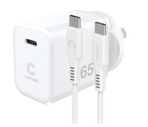 COMSOL 65W GaN USB-C WALL CHARGER + 2M USB-C CABLE