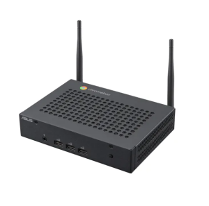 ASUS CF40 Fanless Chromebox - Celeron N4500, 8GB, 64GB eMMC, 5xUSB-A, 1xUSB-C, 2Xhdmi 4k, ChromeOS, 3YR OSS - Not Compatible with Google Meets